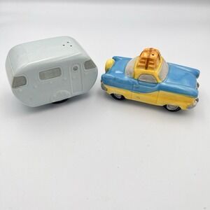 Fitz And Floyd Omnibus American Roadside Touring Coupe Salt Pepper Shakers 1995